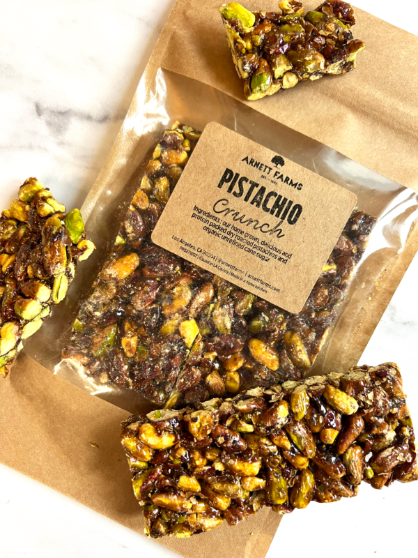 pistachio crunch bars in package