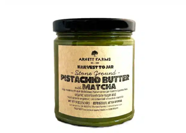 pistachio butter with matcha